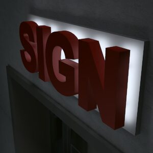 Halo Lit on Backer - Power Supply In Letter - Image 6
