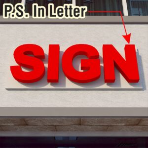 Halo Lit on Backer - Power Supply In Letter