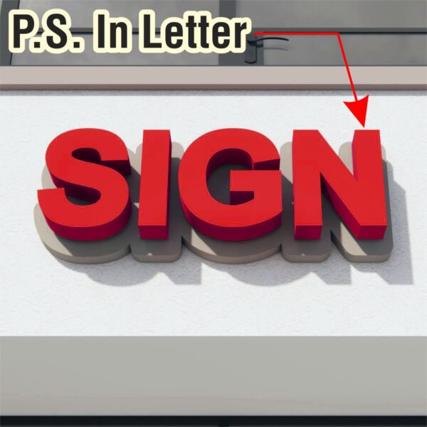 Halo Lit on Contour Backer - Power Supply In Letter