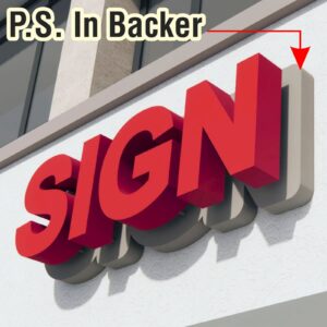 Halo Lit on Contour Backer - Power Supply In Backer